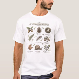 Wald-Sammel-Tee-Party Waldtiere Vintag T-Shirt