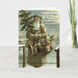 Wald Santa - Geschenk reiner Liebe Karte