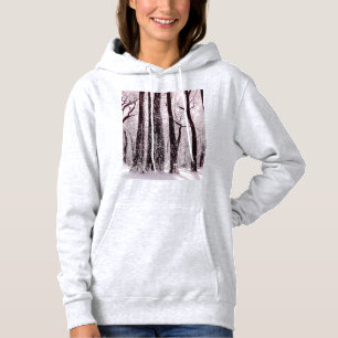 WALD SCHNEEIGE WINTERLICHE LANDSCHAFT HOODIE