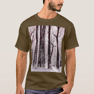 WALD SCHNEEIGE WINTERLICHE LANDSCHAFT T-Shirt