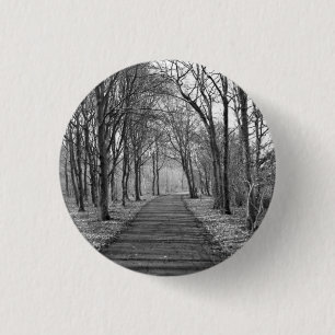Wald, Schwarzes u. Weiß Button