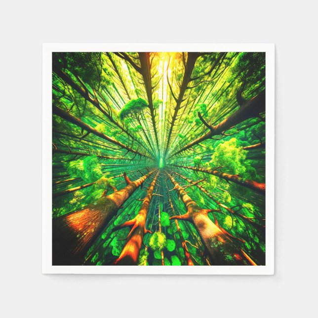 Wald Serviette (Vorderseite)