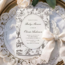 Wald-Skizzen-Allover-Druck Baby Shower