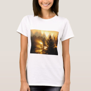 Wald Sonnenaufgang T-Shirt