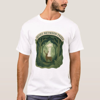 Wald-T-Shirt mit Bäumen und Torbogen T-Shirt