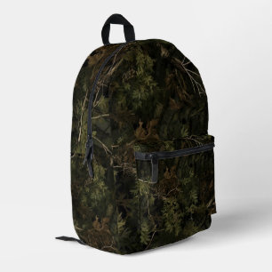 Wald-Tarnmuster Bedruckter Rucksack