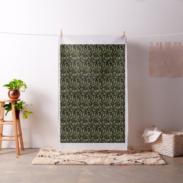 Wald-Tarnmuster Khaki  Stoff (Beispiel)
