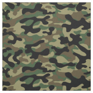 Wald-Tarnmuster Khaki Stoff