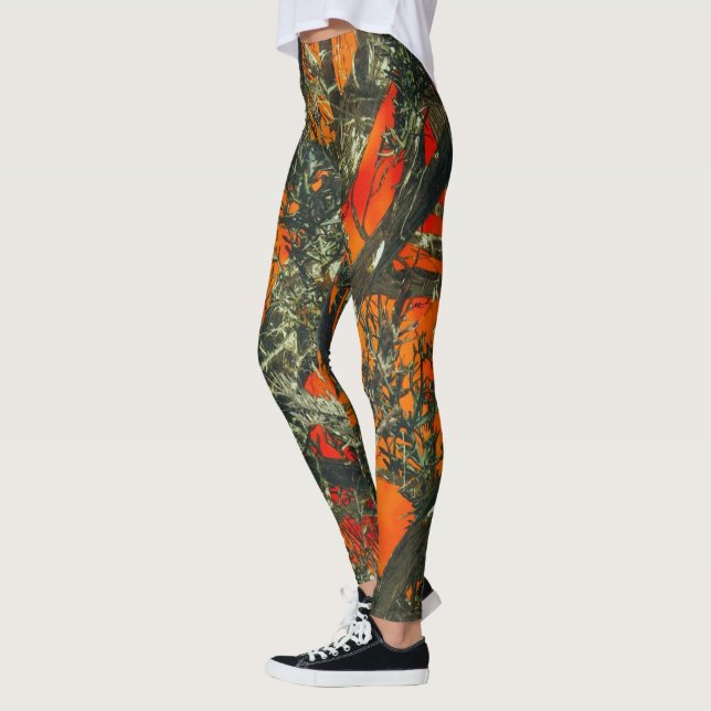 Wald-Tarnmuster Leggings (Links)
