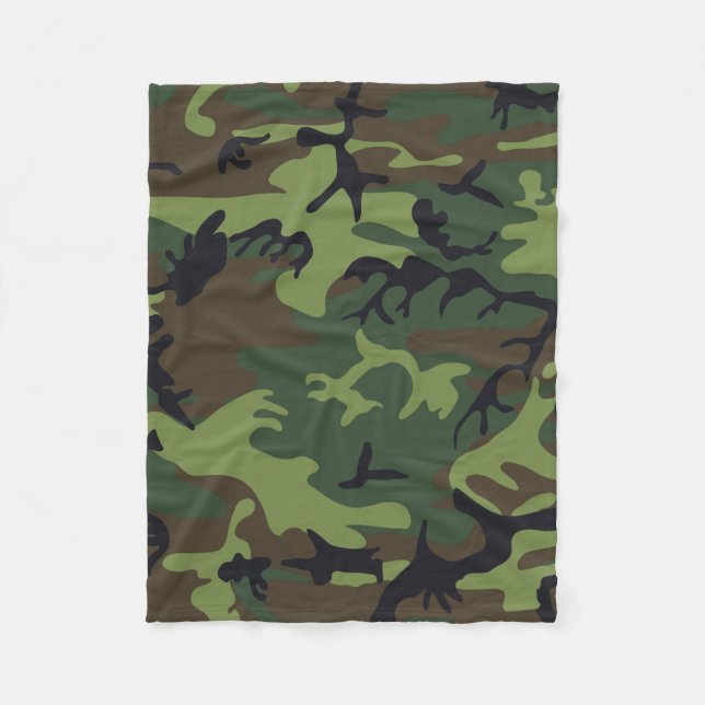 Wald-Tarnung Fleecedecke (Vorderseite)
