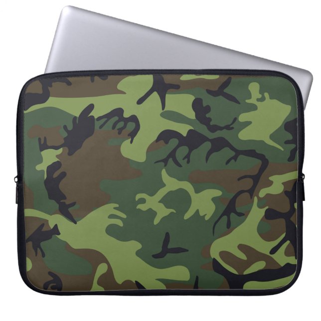 Wald-Tarnung Laptopschutzhülle (Vorderseite)