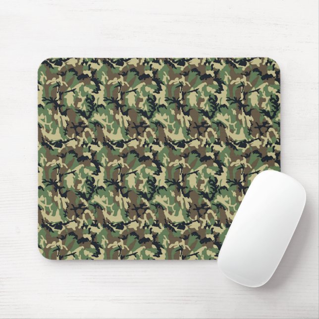 Wald-Tarnung Mousepad (Mit Mouse)