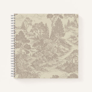 Wald-Toilette Waldtiere Vintage Botanik Notizbuch