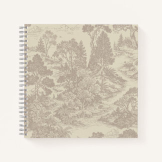 Wald-Toilette Waldtiere Vintage Botanik Notizbuch