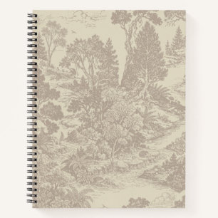 Wald-Toilette Waldtiere Vintage Botanik Notizbuch