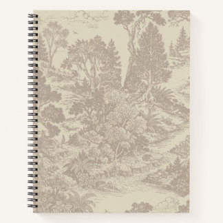 Wald-Toilette Waldtiere Vintage Botanik Notizbuch