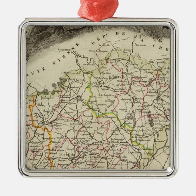 Wald und Landschaften Silbernes Ornament (Vorne)