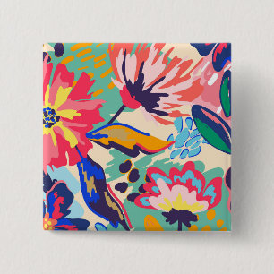Wald und Rosen Button