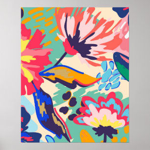 Wald und Rosen Poster