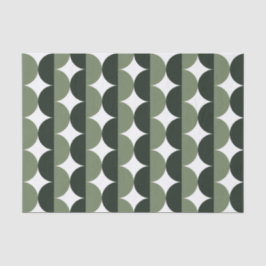 Wald und Sage Green Mitte Jahrhundert Moderne Wavy Seidenpapier