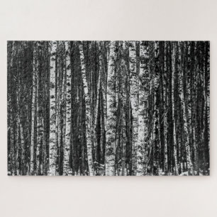 Wald von Birch Trees Jigsaw Puzzle