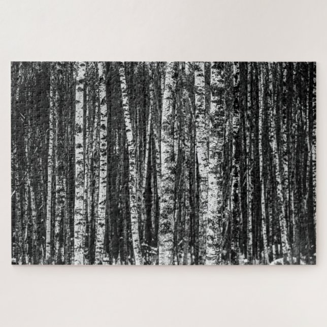 Wald von Birch Trees Jigsaw Puzzle (Horizontal)