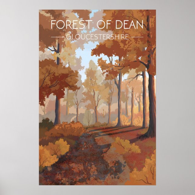 Wald von Dean Reiseplakat Poster (Vorne)