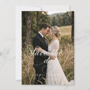 Wald von Moody Save the Date Fotokarte Einladung