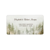 Wald, Wald, Pinienbäume, Streichellichter Hochzeit