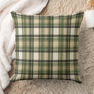 Wald Waldgrün Tartan Karo Kissen