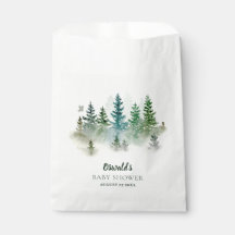 Wald-Wasserfarben-Baby-Party