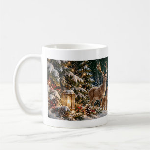 Wald-Weihnachtsbecher Kaffeetasse