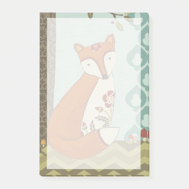 Wald Whimsy III Post-it Klebezettel (Vorderseite)