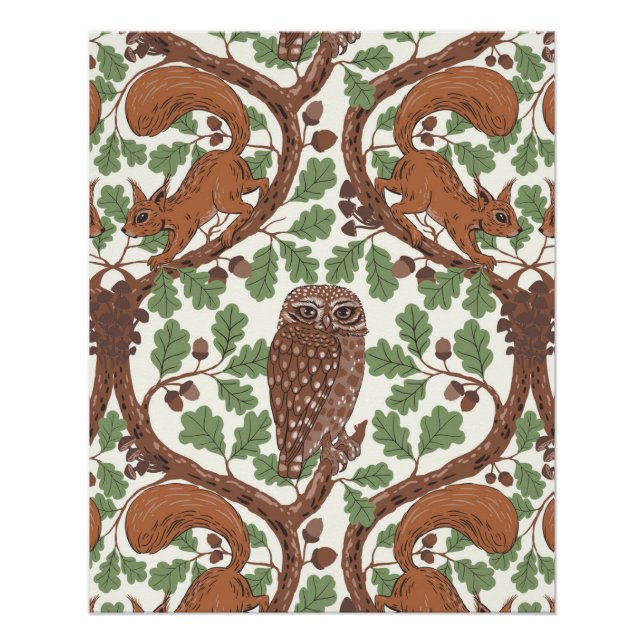 Wald-Whispers/Eichhörnchen und Eichhörnchen in der Poster (Vorderseite)