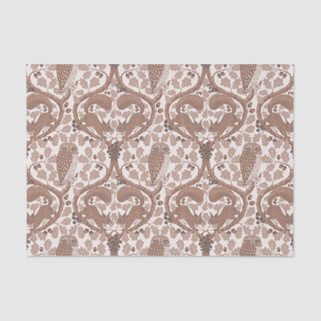 Wald-Whispers/Eichhörnchen und Eichhörnchen in der Seidenpapier (Vorderseite)