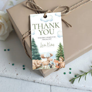 Wald-Wild-Eins-Geburtstagsgeschenk-Dankeschön-Tag Geschenkanhänger
