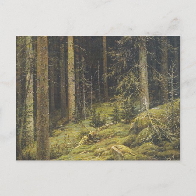Wald Wilderness von Ivan Shishkin Postkarte (Vorderseite)