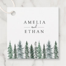 Wald-Winter-Aquarell-Hochzeit