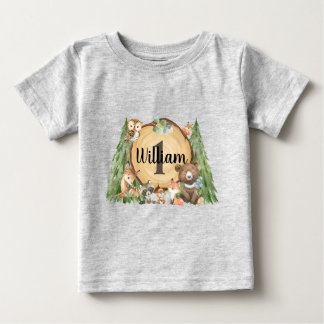 Wald Woodland Animal Birthday Shirt