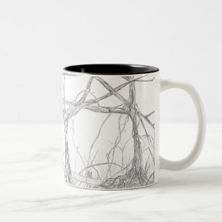 Wald Zweifarbige Tasse