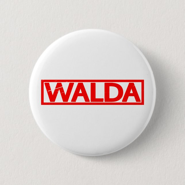 Walda Briefmarke Button (Vorderseite)