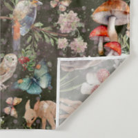 Waldabenteuer Aquarelltiere und Pilze