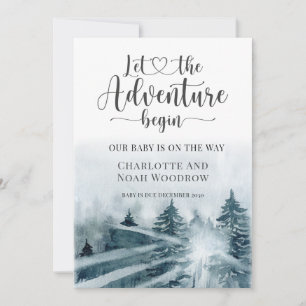 Waldabenteuer Blau Grüne Farbe Ankündigung