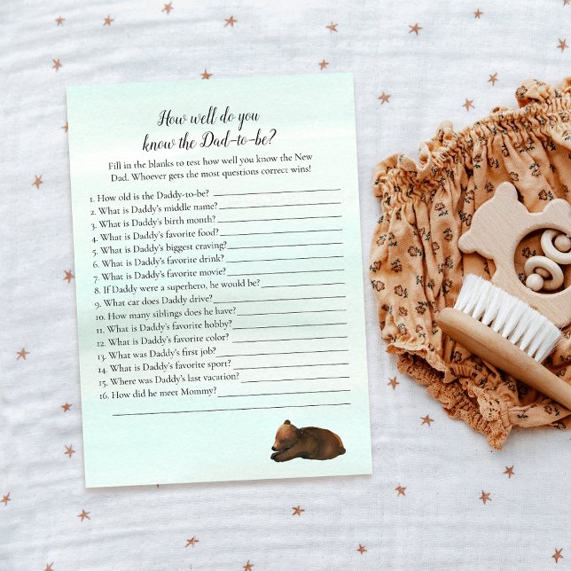 Waldabenteuer, das den Vater als bestes Bärenspiel Einladung (Von Creator hochgeladen)