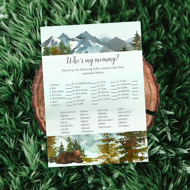 Waldabenteuer, das mein Mama Bears Game ist Einladung (Von Creator hochgeladen)