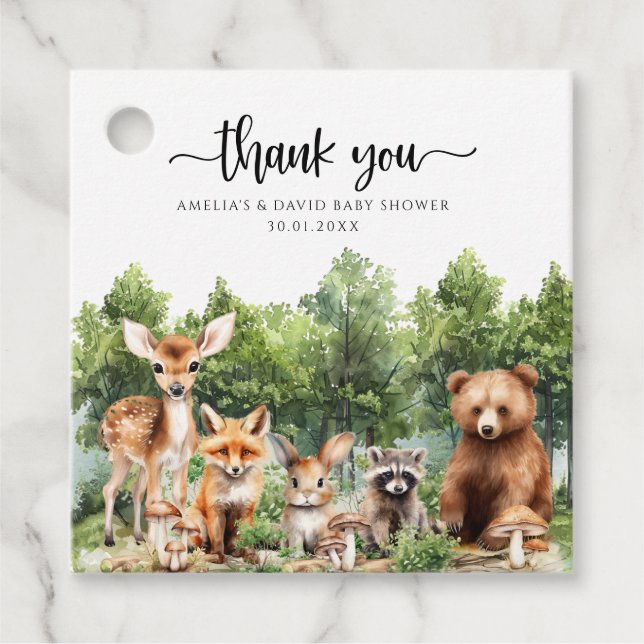 Waldabenteuer Grünwald Vielen Dank Geschenkanhänger (Vorderseite)