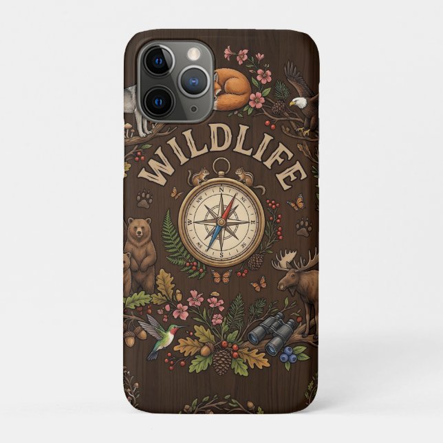 "Waldabenteuer mit Wildtieren" Illustration Case-Mate iPhone Hülle (Rückseite)