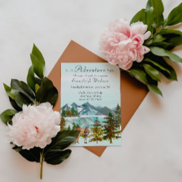 Waldabenteuer Rustikale Hirschbaby-Dusche Einladung