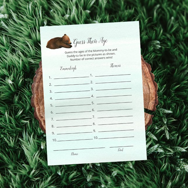 Waldabenteuerbären raten von ihrer alterlichen Spi Einladung (Von Creator hochgeladen)