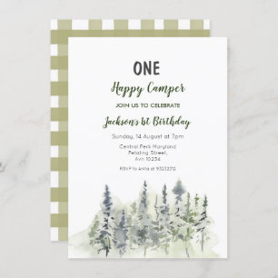 Waldabenteuercamper 1. Geburtstagsveranstaltung Einladung